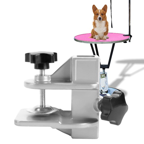Pet grooming table arm clamp - grooming,