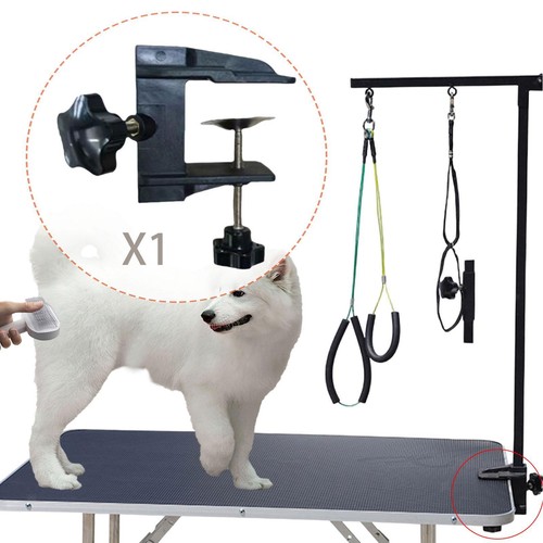 Dog grooming table arm clamp - dog,