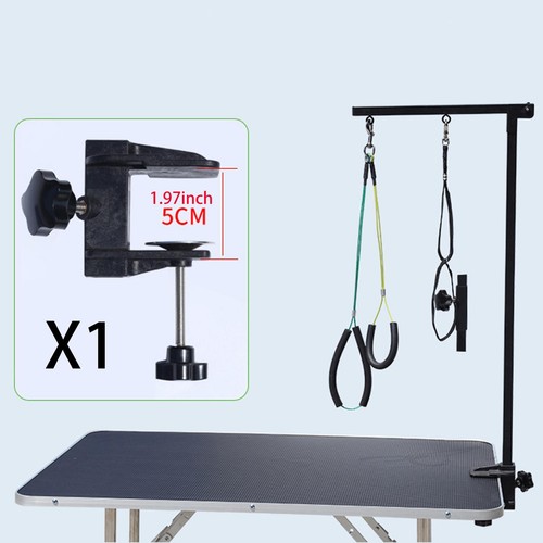 Dog grooming table arm clamp - table,