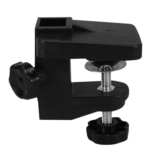 Black metal grooming table arm - table,